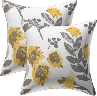 Texstylers Floral Cushions Cover(Pack of 2, 60 cm*60 cm, Multicolor)