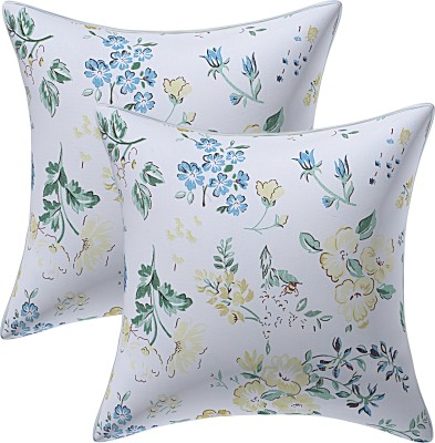 Texstylers Floral Cushions Cover(Pack of 2, 40 cm*40 cm, Multicolor)