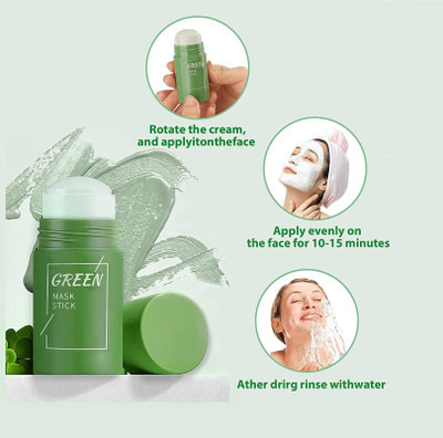 GFSU Green Tea Purifying Clay Mask For Face Deep Clean Pore, Improves Skin(40 g)