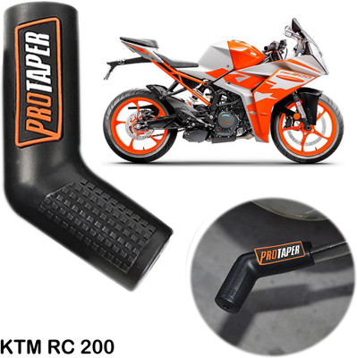 AXWee Pack of 1 Imported Black & Orange Motorcycle Rubber Gear Shiftier Sock Boot Shoe Protector Shift Cover for KTM RC 200 Gear Shift Collar