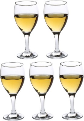 1st Time (Pack of 5) Exquisite Elegance: Glasses for Elevated Tasting Moment, 250 Ml, Pack Of 5 -A112 Glass Set Wine Glass(250 ml, Glass, Clear)