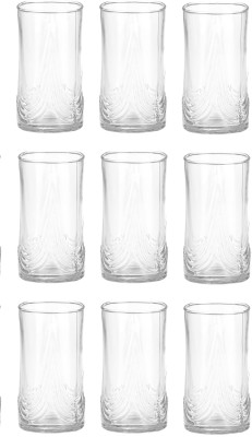Somil (Pack of 9) Multipurpose Drinking Glass -B927 Glass Set Water/Juice Glass(300 ml, Glass, Clear)