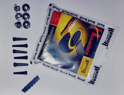 KARUNA Acoustic PIN NUT STRING HOLE COVER KARONAA Guitar String(6 Strings)