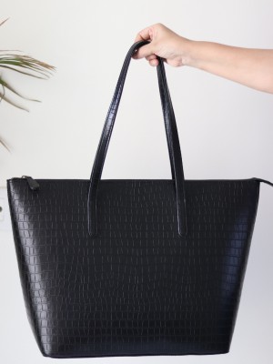 Sakwoods Women Black Tote