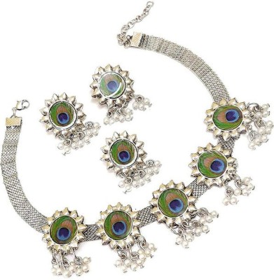 World Wide Villa Oxidised Silver Silver Jewellery Set(Pack of 1)