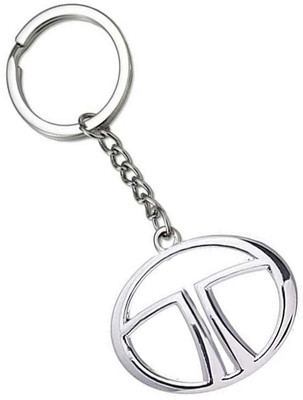 Jainsburys Tata Logo Silver Metal Keychain & Best Quality keychain For Car Lovers Key Chain