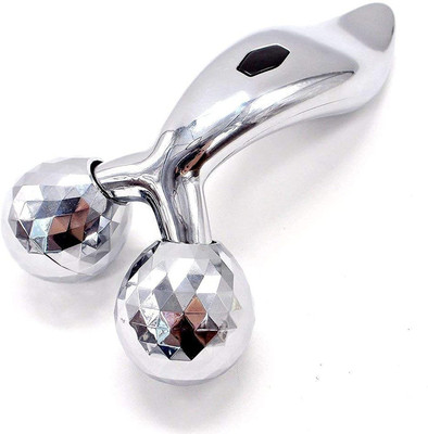 Shashi Store 3D Manual Roller Massager 360 Rotate Massager(Silver)