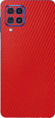 BUGGU Samsung Galaxy F62, samsung galaxy f62 Mobile Skin(Ultra Super Red Carbon Fiber Skin With High Matte Finish., Mobile Skin (Back+Side+Camera), Red Carbon Fiber)