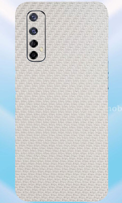 AsSkin Real me Narzo 20 Pro, realme narzo 20 pro Mobile Skin(Ultra Super White Carbon Fiber Skin With High Gloss Finish).)