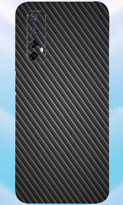 LAMHA Realme Narzo 20 Pro Mobile Skin(Ultra Super Black Carbon fiber Skin With High Mattte Finish.)