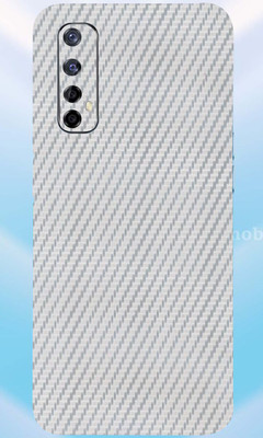 LAMHA Realme Narzo 20 Pro Mobile Skin(Ultra Super Silver Carbon Fiber Skin With High Mattte Finish.)