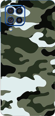 LAMHA Samsung Galaxy F62 Mobile Skin(Ultra Super Camouflage Military Winter With High Matte Finish.)