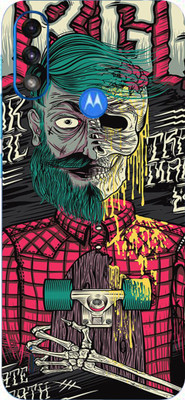 LAMHA Motorola E7 Power Mobile Skin(Ultra Super Death-Illustration Skin With High Matte Finish.)