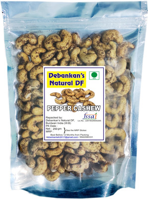 Debankan's Natural DF Pepper Cashews Cashews(1 x 250 g)
