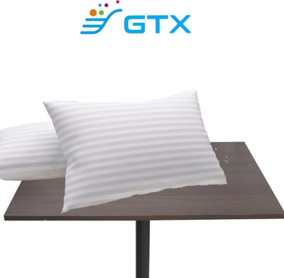 GTX Microfibre Stripes Sleeping Pillow Pack of 2(White)