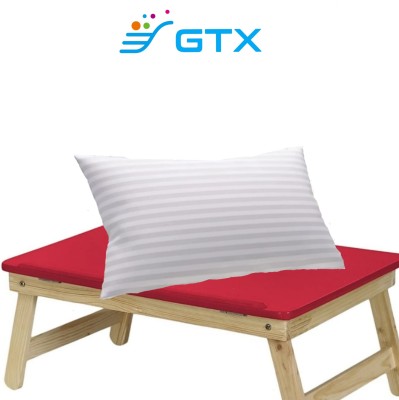 GTX Premium pillow Microfibre Stripes Sleeping Pillow Pack of 1(White)