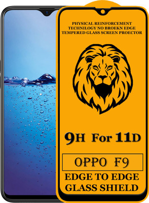 KING COVERS Tempered Glass Guard for Edge To Edge Tempered Glass for OPPO F9 (Pack of 1)(Pack of 1)