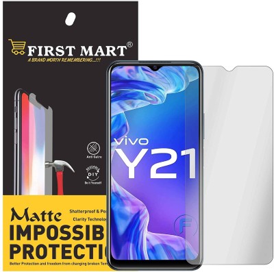 FIRST MART Tempered Glass Guard for Vivo Y20T, Vivo Y21, Vivo Y20, Vivo Y20i, Vivo Y20G(Pack of 1)