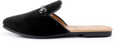 YUVRATO BAXI Ethnic Mule For Women(Black , 9)