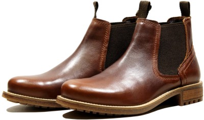 HX London chelsea boots Boots For Men(Brown , 10)