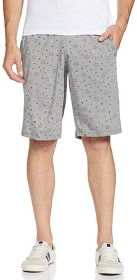 Jonney Printed Men Grey Regular Shorts