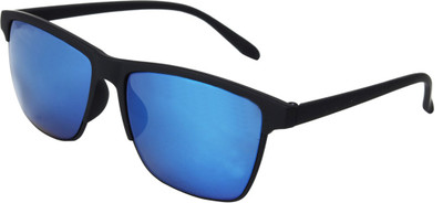 BAJERO Retro Square Sunglasses(For Men & Women, Blue)