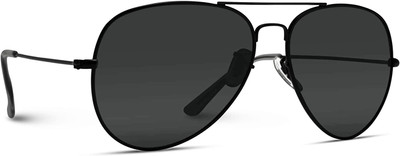 Redleaf Aviator Sunglasses(For Men, Black)