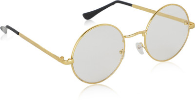 Alchiko Round, Sports Sunglasses(For Men & Women, Clear)