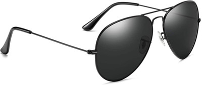 Redleaf Aviator Sunglasses(For Men, Black)