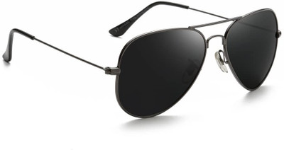 Redleaf Aviator Sunglasses(For Men, Black)