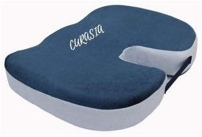 CURASIA Memory Foam Coccyx Seat Cushion For Tailbone Pain Relief Back / Lumbar Support