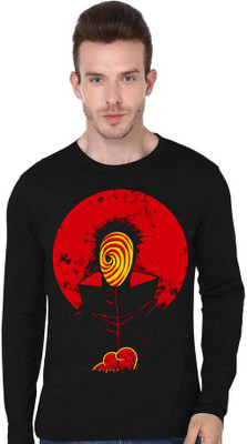 COOQUE Printed Men Round Neck Black T-Shirt