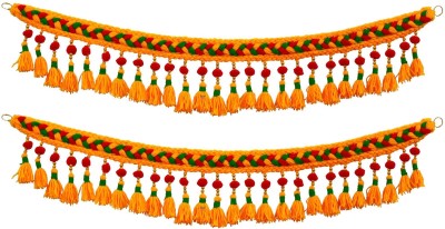 Prop It Up Traditional MultiPlastic Handmade Door Hanging/Bandarwal/Toran for Door ANTIQUE Toran(WOOL, PLACTIC BEADS)