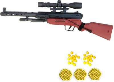 HALO NATION PUBG Police Rifle BB Bullets Gun Toy Plastic Shot Gun Toy with 500 BB bullets S1897 S239 M4-1 Gun Toy with Laser Target - M40 Airsoft Gun Toy for boys - 1000 Bb Bullet Rifle Gun Brown Guns & Darts