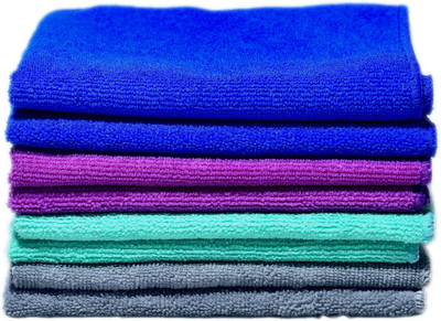 Onlinch Microfiber Vehicle Washing  Cloth(Pack Of 8, 290 GSM)