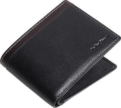 Leder Street Men Formal, Trendy Black Genuine Leather Wallet(6 Card Slots)