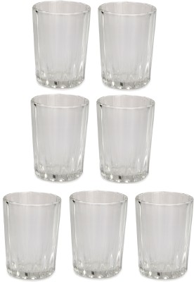 Somil (Pack of 7) Multipurpose Drinking Glass -B684 Glass Set Water/Juice Glass(200 ml, Glass, Clear)