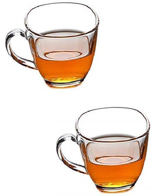 AFAST Pack of 2 Glass(Clear, Cup Set)