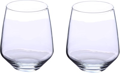 Somil (Pack of 2) Multipurpose Drinking Glass -B511 Glass Set Water/Juice Glass(350 ml, Glass, Clear)