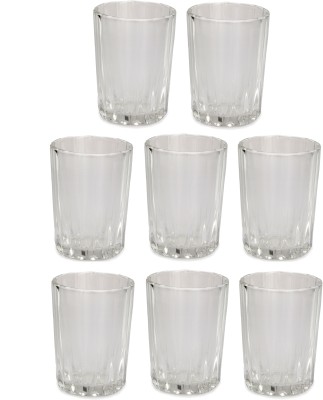 Somil (Pack of 8) Multipurpose Drinking Glass -B685 Glass Set Water/Juice Glass(200 ml, Glass, Clear)