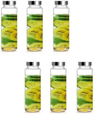 AFAST 750 ml Glass Bottle(Pack of 6, Clear)