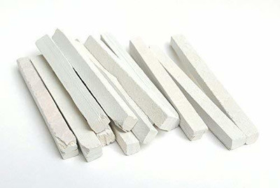 PARTHVI Slate Chalk Pencil Natural Lime Stone 50 Pencils Muddy White WRITING SOLID CHALK(50 Sticks)