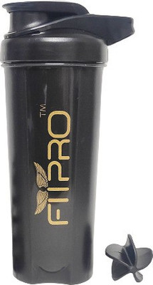 FitPro 750 ml Plastic Shaker(Pack of 1, Black)