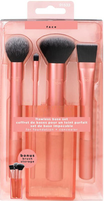 MYN Professional Original Real Technique Makeup Brush Set - Cruelty Free Flawless Base Set(Pack of 4)