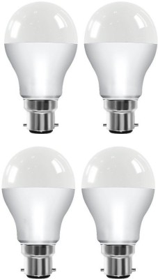 Nelson 9 W Round B22 LED Bulb(White, Clear, Pack of 4)