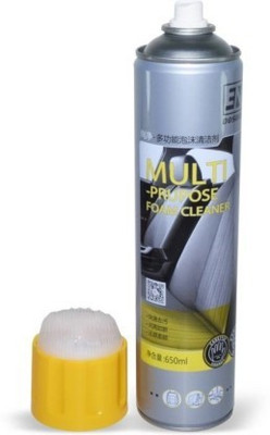 Rhtdm Car Multi Purpose Foam Cleaner Universal Bristle Cleaner with Foam - 650ML Vehicle Interior Cleaner(650 ml)