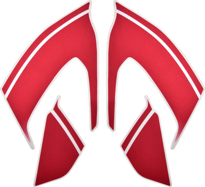SunStick Sticker & Decal for Bike(Multicolor, Red)