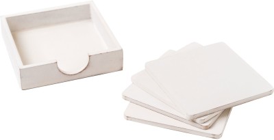 Ivei Square Wood Coaster Set(Pack of 12)