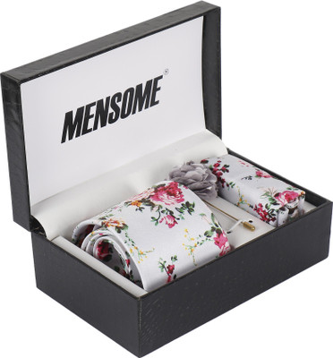 MENSOME Brass Tie & Cufflink(Grey)