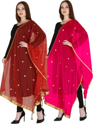 DIAMO Silk Blend Embellished Women Dupatta